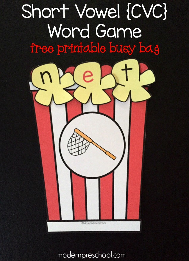 short-vowel-cvc-word-popcorn-game-free-printable for Cvc Word Games Free Printable Short Vowel CVC Word Popcorn Game (free printable!) for Cvc Word Games Free Printable