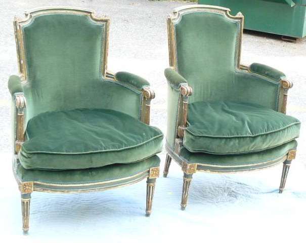 green living room chairs