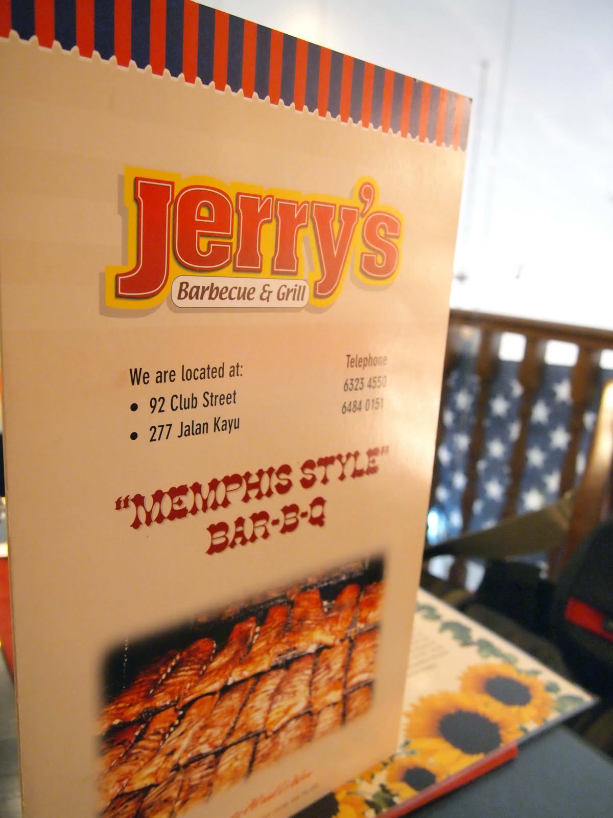 four legged foodies Jerry's BBQ & Grill, Club Street