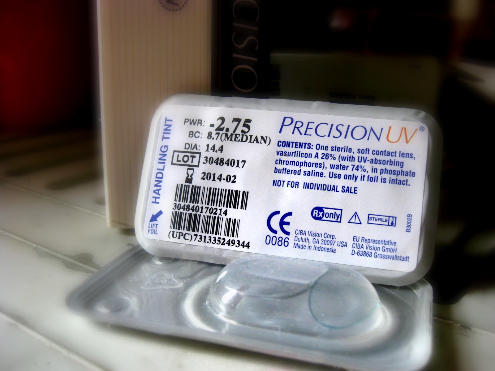 Vision Improved Precision UV from Ciba Vision Lenses