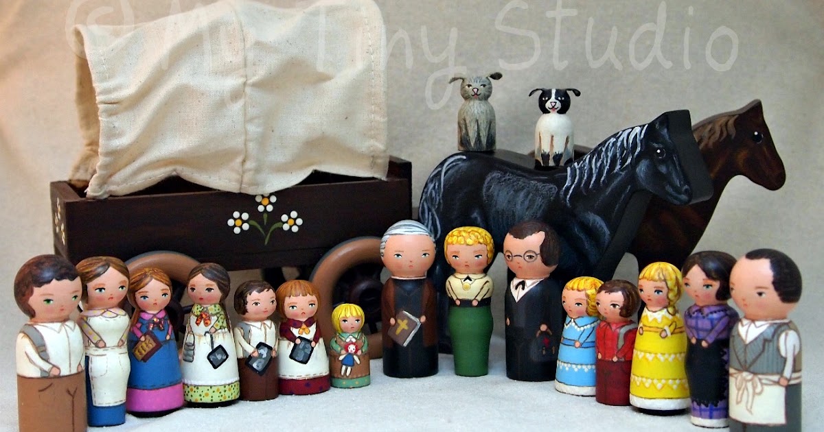 My tiny studio 17 characters from Little House On The Prairie tv show.