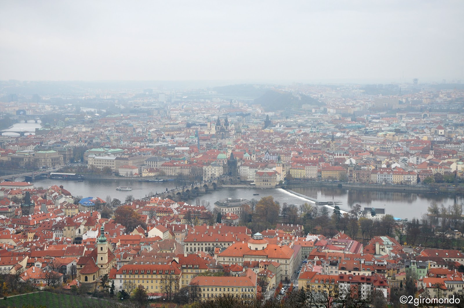 Veduta su Praga da Torre Petrin Veduta su Praha