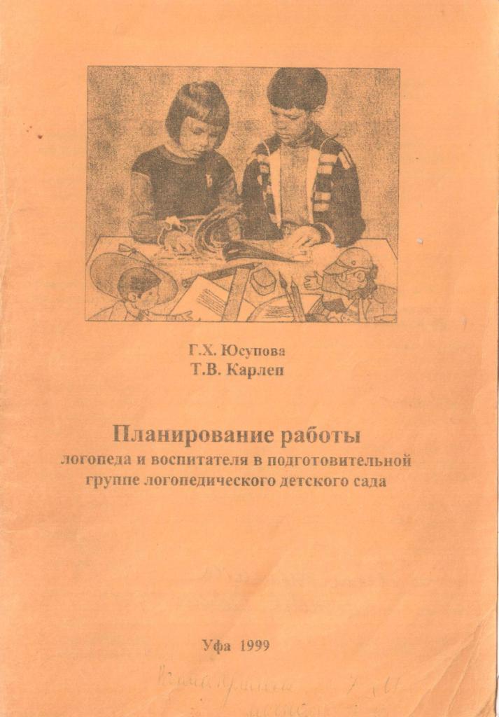 Рабочая Программа Логопеда В Доу Подготовительная Группа