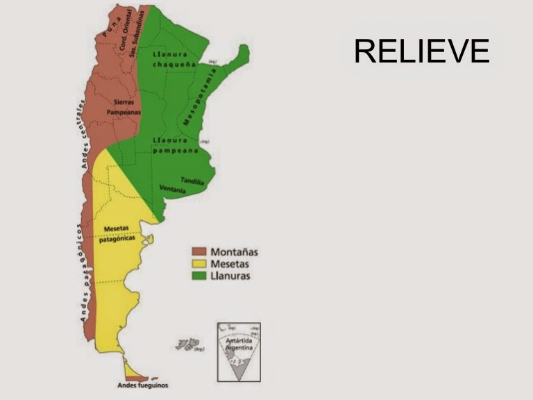 Geografía: Los diversos relieves de argentina