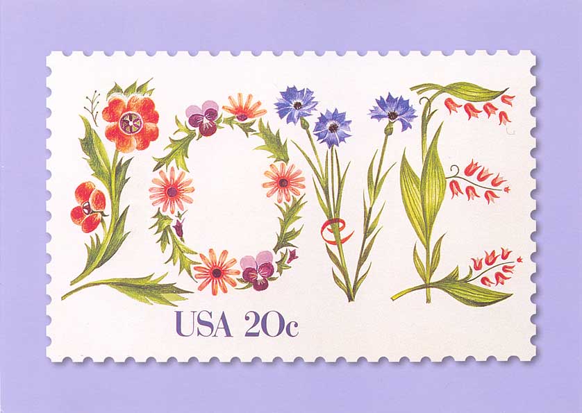 POSTCARDY the postcard explorer Valentine & Love Stamp