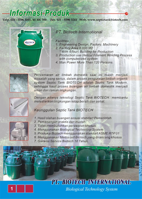 katalog septic tank biotech, cara kerja, cara pasang, brosur biotek, toilet portable fibreglass