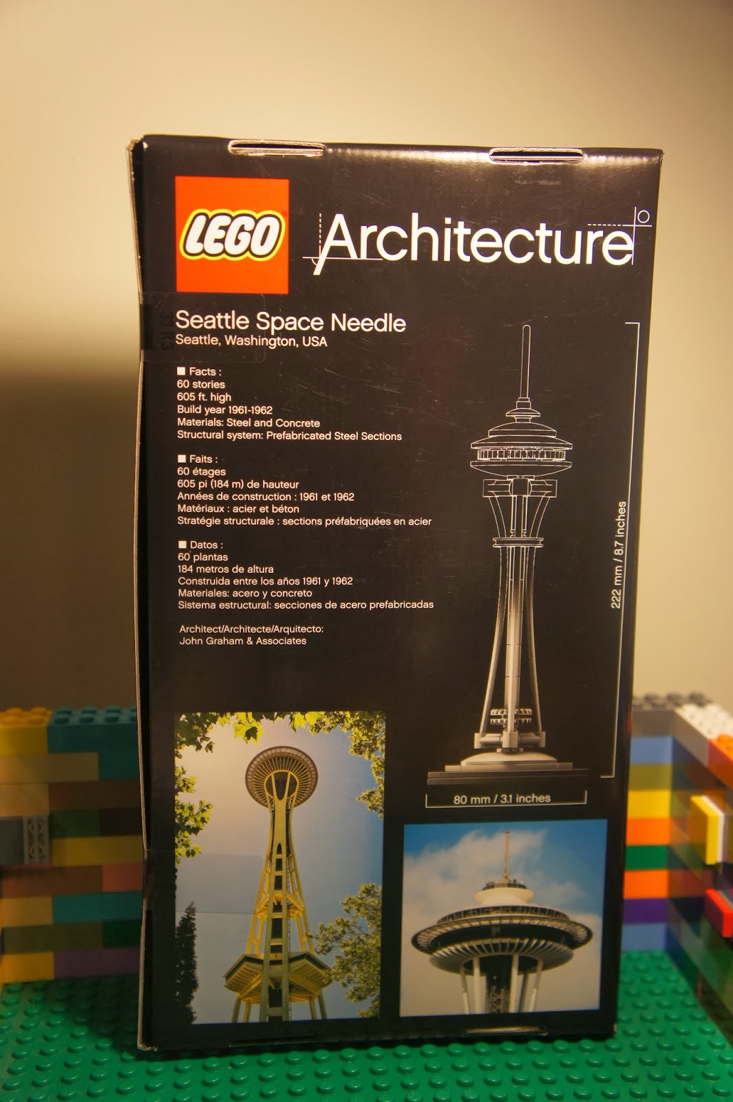 LEGO Architecture 21003 SEATTLE SPACE NEEDLE Signed by ADAM REED TUCKER