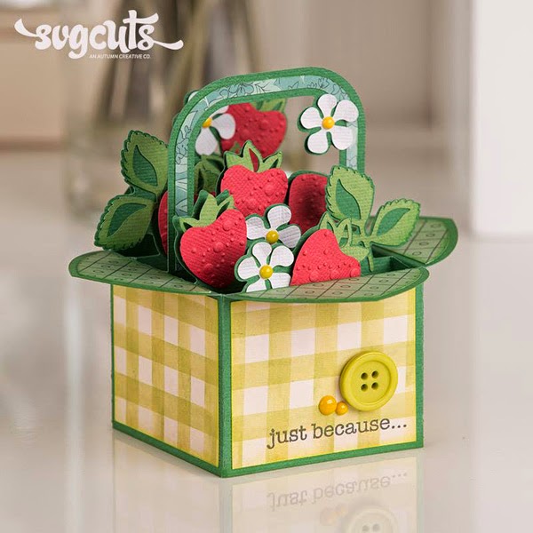 Craft Creations Blooming Strawberry Box Card and Princess Castle