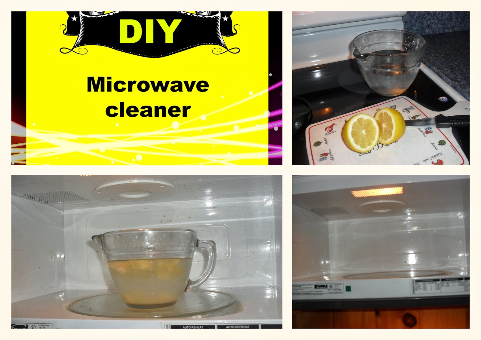 DIY Microwave all natural cleaner