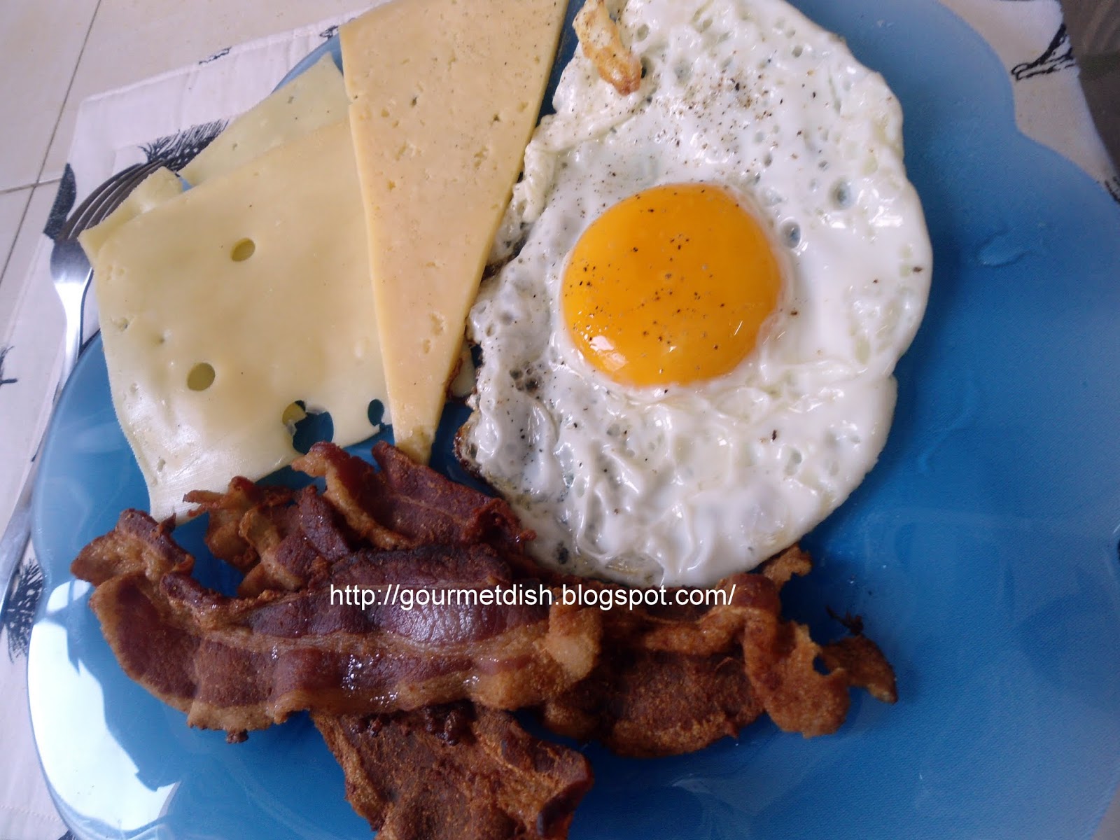 Gourmet Dish Bacon Breakfast Recipe