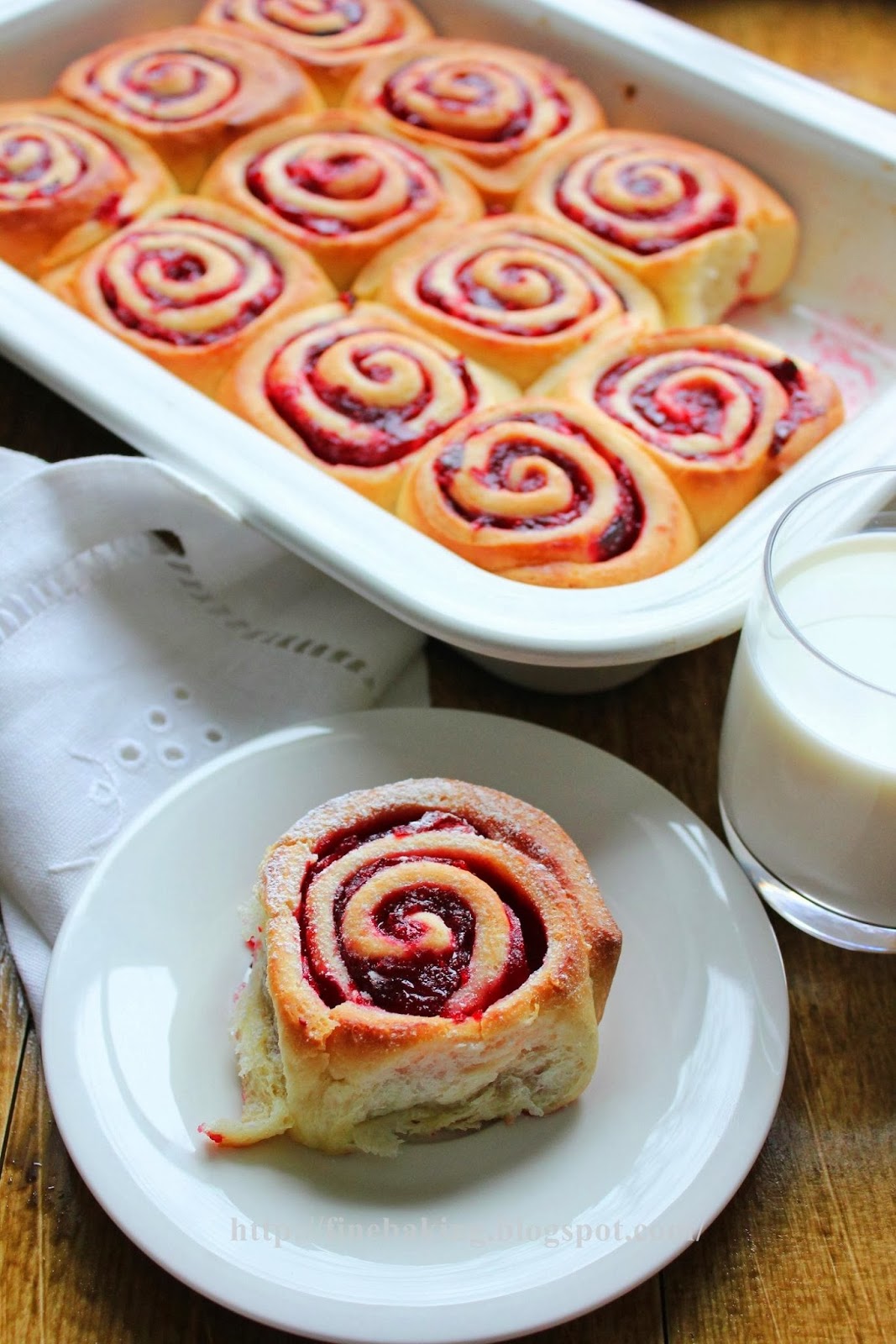 Chocolate dust Cranberry rolls
