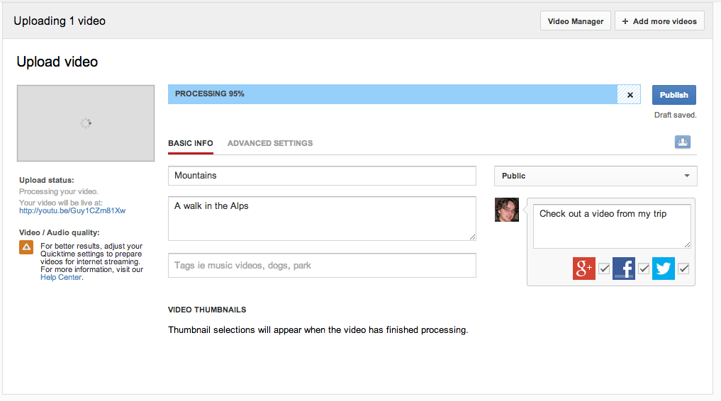 Verbesserte UploadOptionen in YouTube YouTube Blog