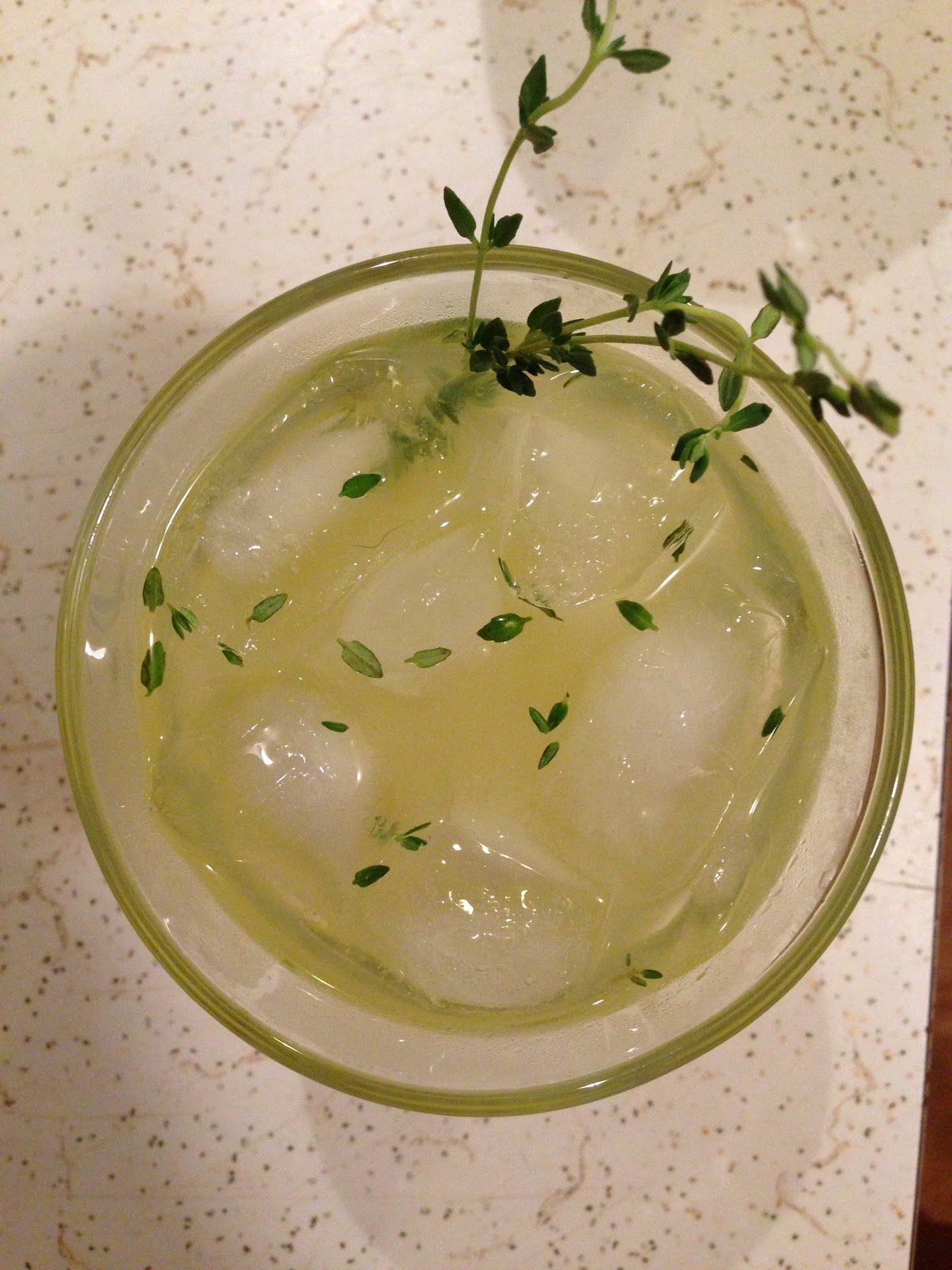 making lemonade 'thyme' for a cocktail