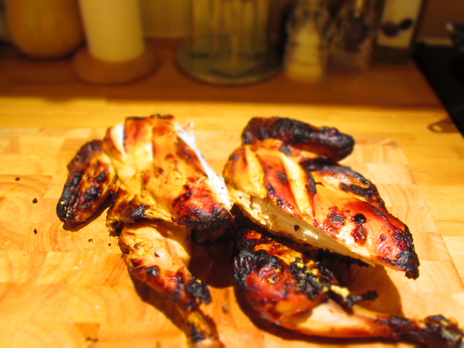 Busy Eating Coronation Style Roasted Chicken with Yogurt Marinade