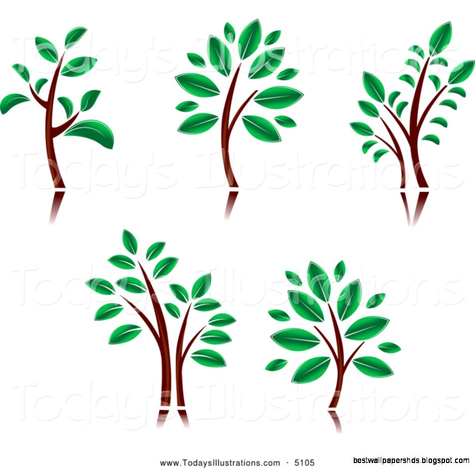Tree with Green Leaves Clip Art Tree with Green Leaves Clip Art