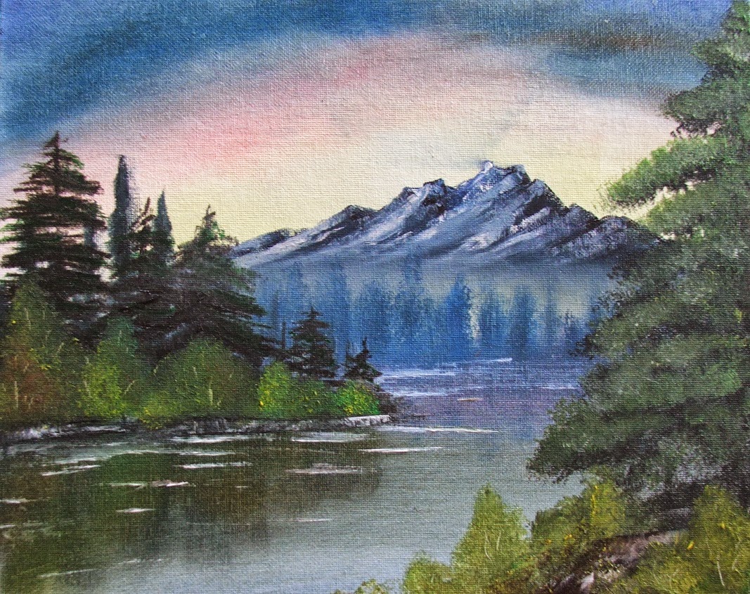 Oldies! acrylic flower and landscape painting | Brushnpaper
