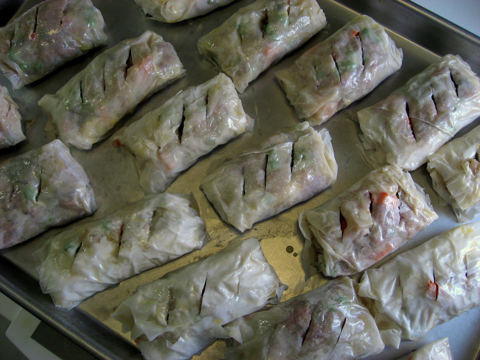 Robyn Cooks PhylloWrapped Ground Beef and Vegetable Pastries