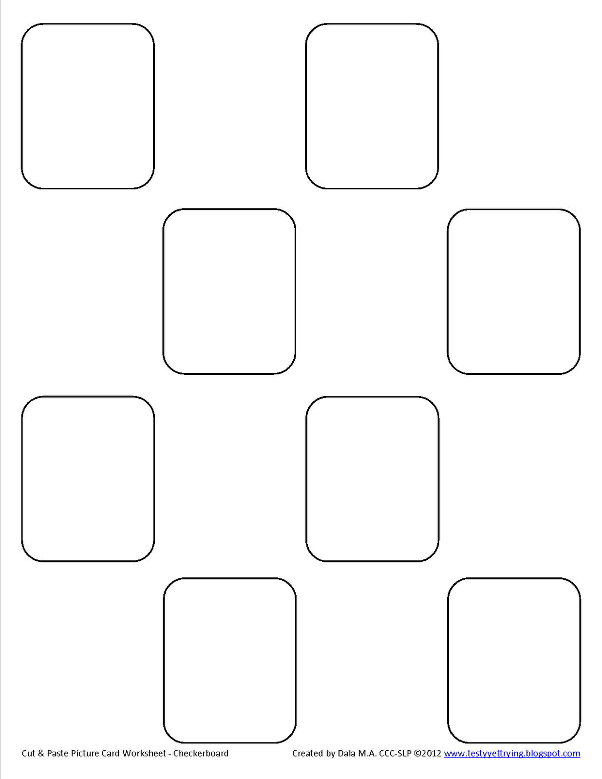 Testy yet trying: Speech Card Set Activity: Cut & Paste