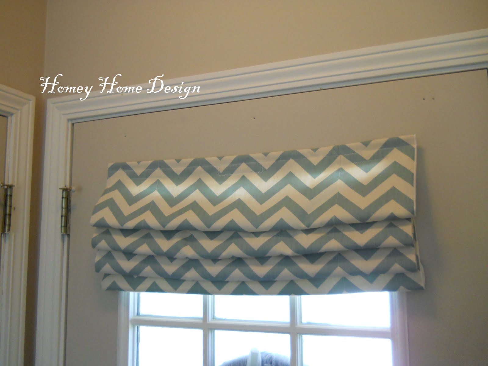 homey home design A 'No Strings" Roman Blind