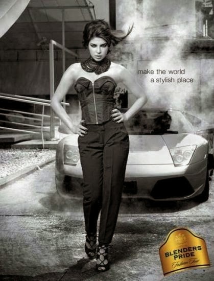 Priyanka Chopra's new print ad for Blenders Pride Fashion Tour 2013