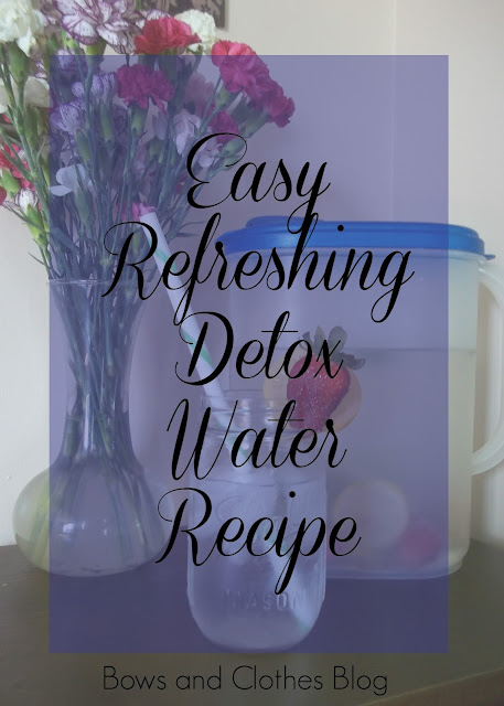 detox water recipe healthy lemon