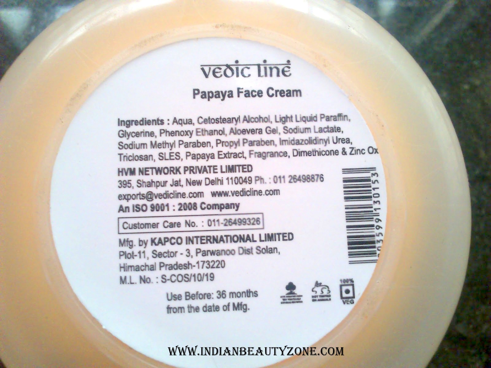 Indian Beauty Zone Vedic Line Papaya Face Cream Review To Promote