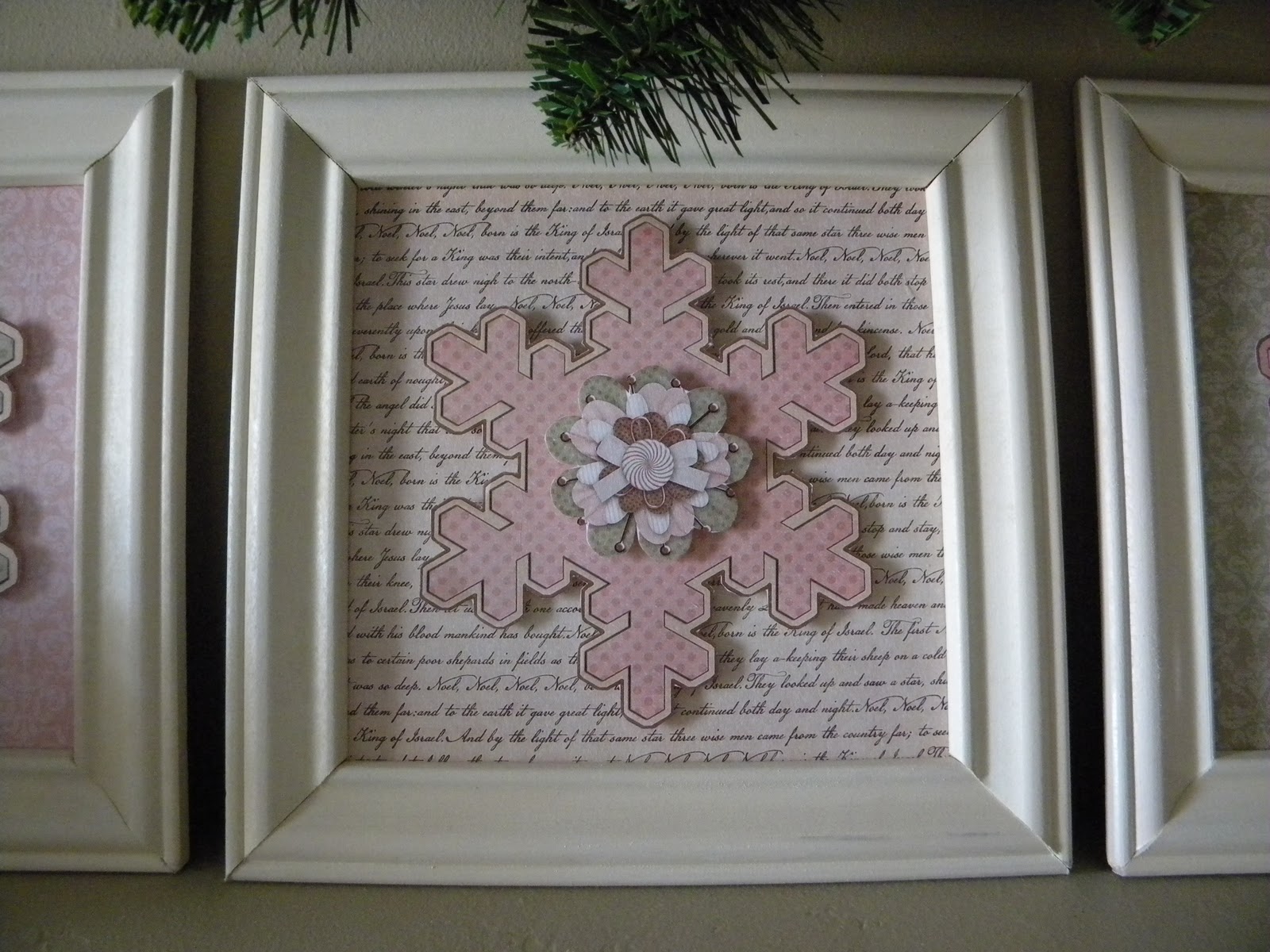 FlipChick Designs Framed Christmas Prints Tutorial