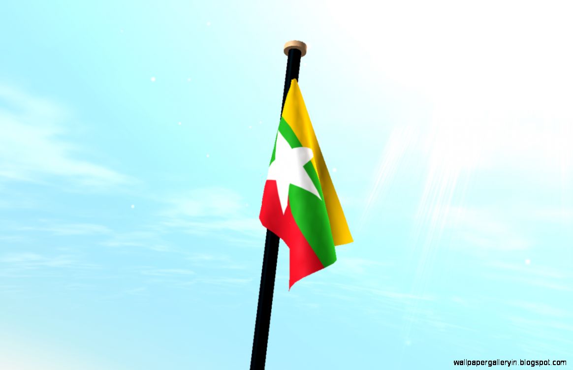 Myanmar Flag 3D Free Wallpaper   Android Apps on Google Play