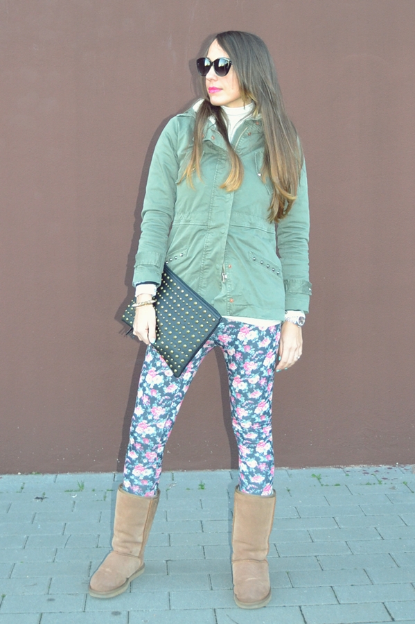 Parka And Flowers