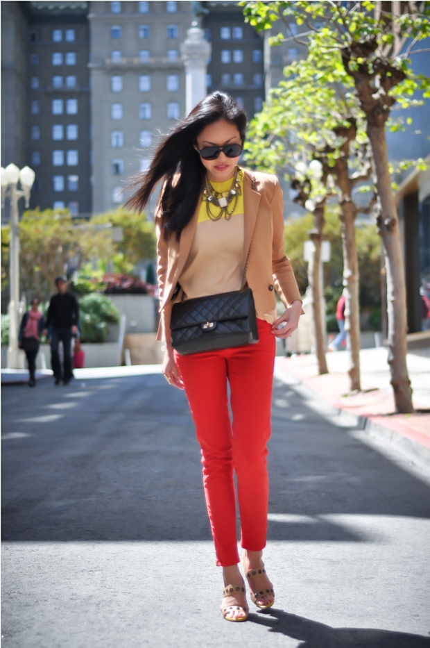 Wearing Red Pants