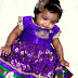 Little Cutie in Purple Silk Lehenga