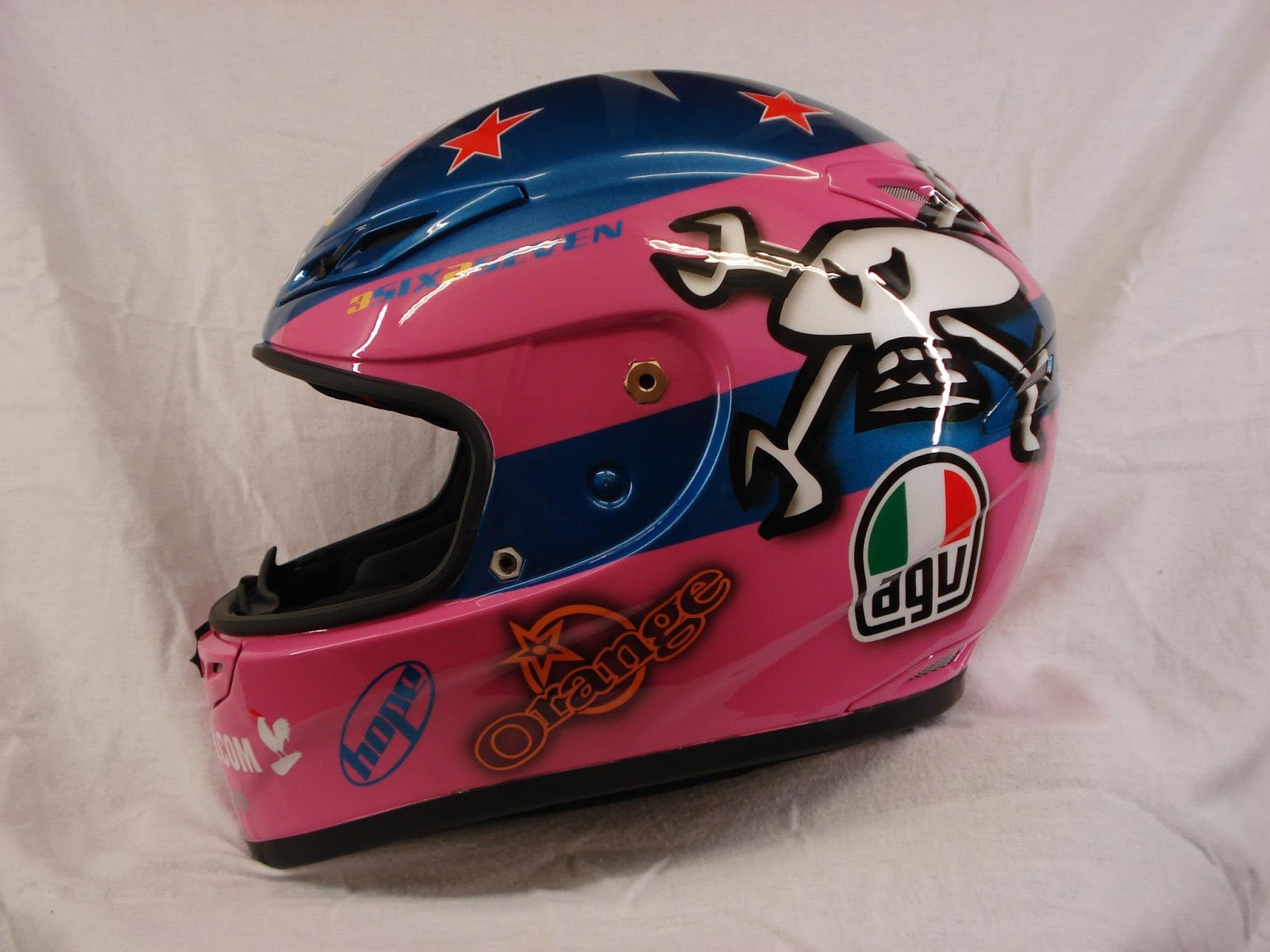Racing Helmets Garage Agv GPTech G.Martin "pink" 2012 by 3six2seven