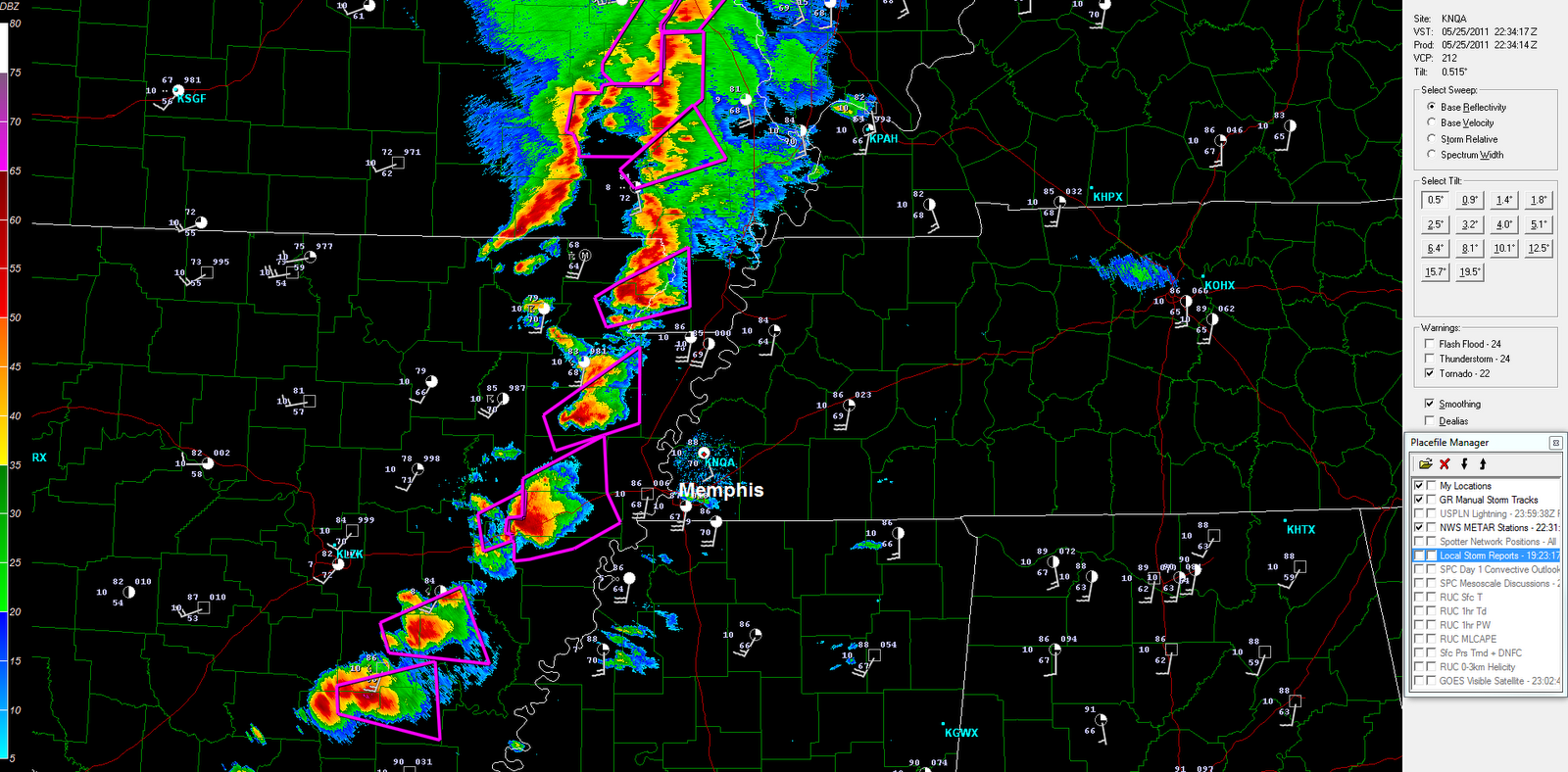 The Original Weather Blog Tornadic Storms Moving Into Memphis Area