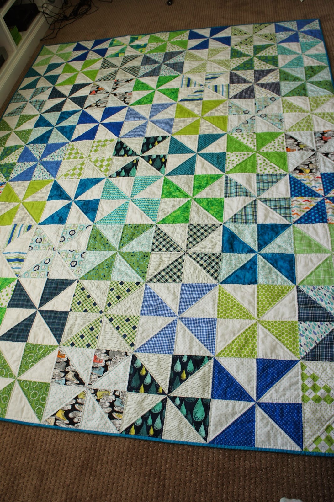 Tracy's Bits N Pieces Colin's Quilt Done!