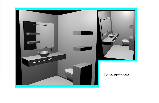 Interiorismo y Decoracion Lola Torga: DISEÑO DE UN BAÑO DE PROTOCOLO