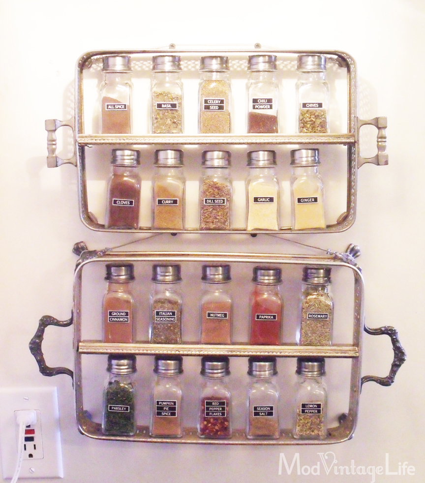 Mod Vintage Life Silver Spice Rack