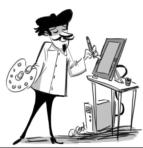 THE ART OF DAVE PIMENTEL Artist in animation V.S. Animation artist