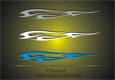 Flame Sticker Design For Trucks