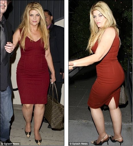 famous and celebrities fat actress no more kirstie alley shows off size 10 celebrities