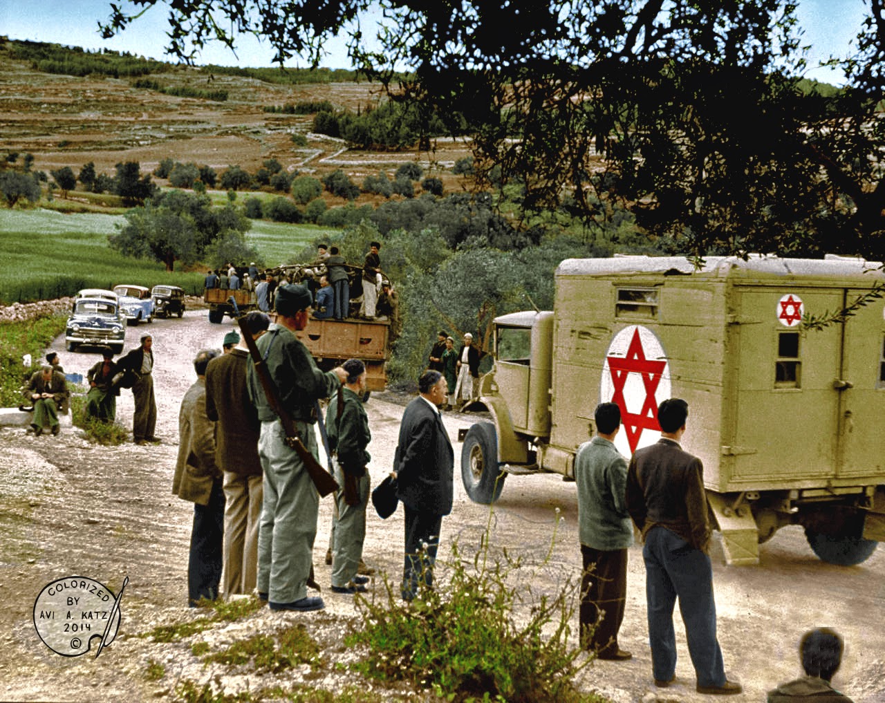 1948 on the way to Jerusalem