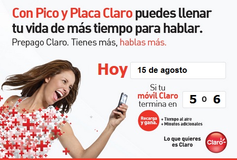 placa comcel hoy miercoles 15 agosto 2012 hoy es pico y placa claro