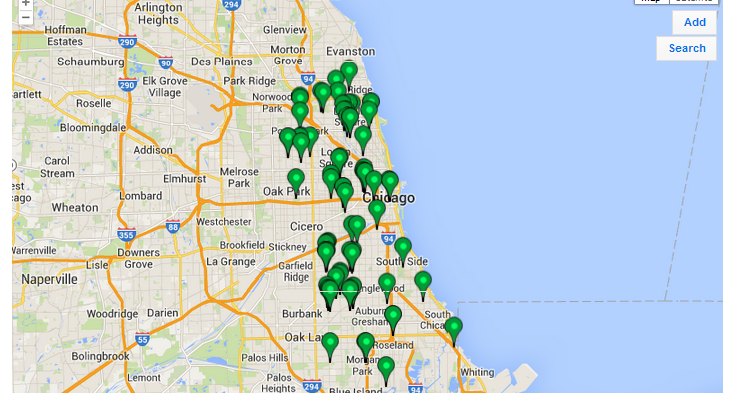 Chicago School Speed Safety Cameras Map