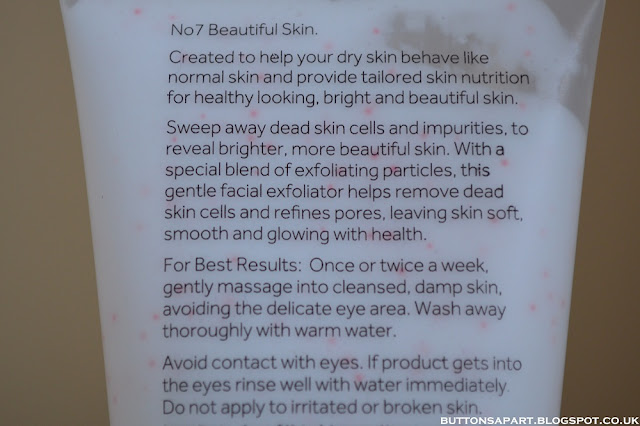 a picture of no7 beautiful skin radiance exfoliator