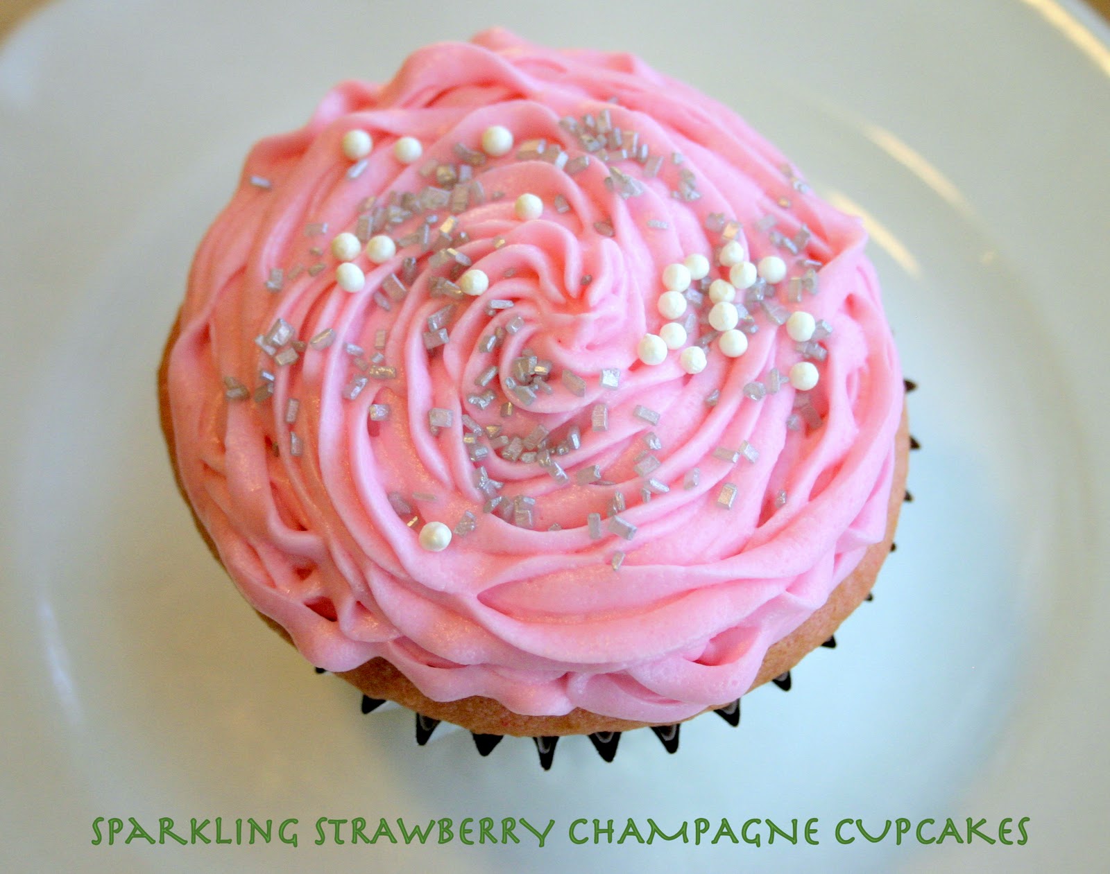 Strawberry Champagne Cupcakes