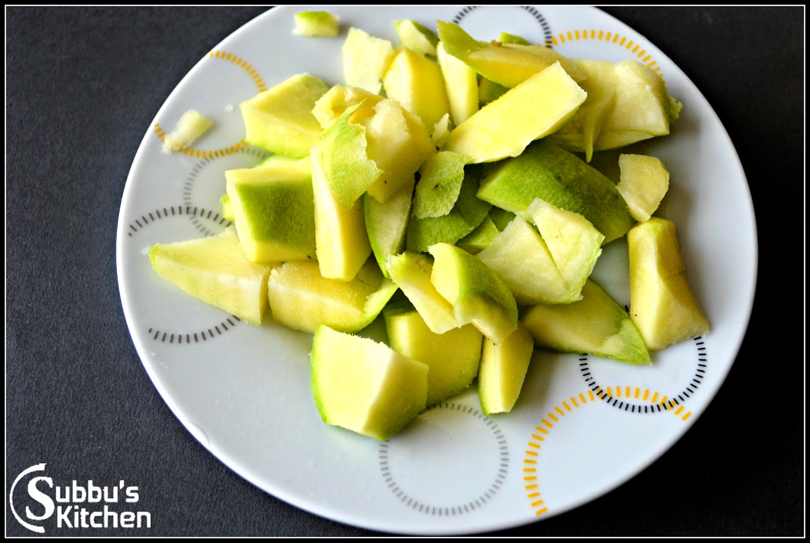 Raw Mango Pachadi Recipe Mangai Pachadi Recipe Subbus Kitchen