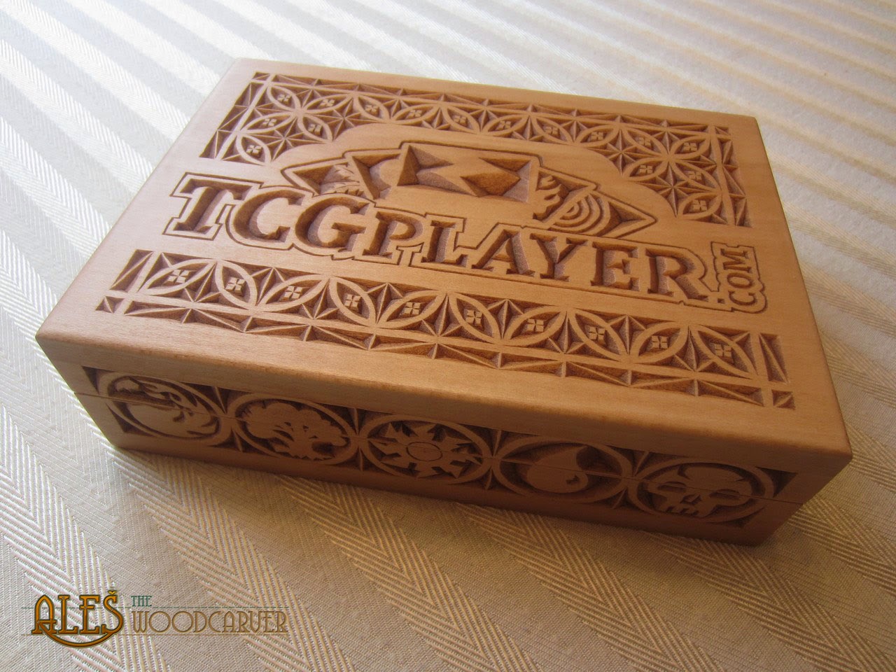 Ales the woodcarver Magic the Gathering card boxes custom orders