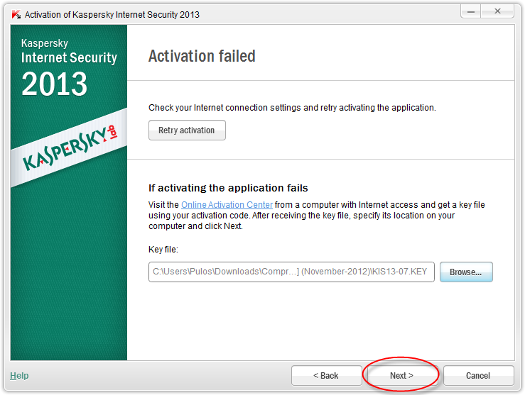 Key File Kaspersky