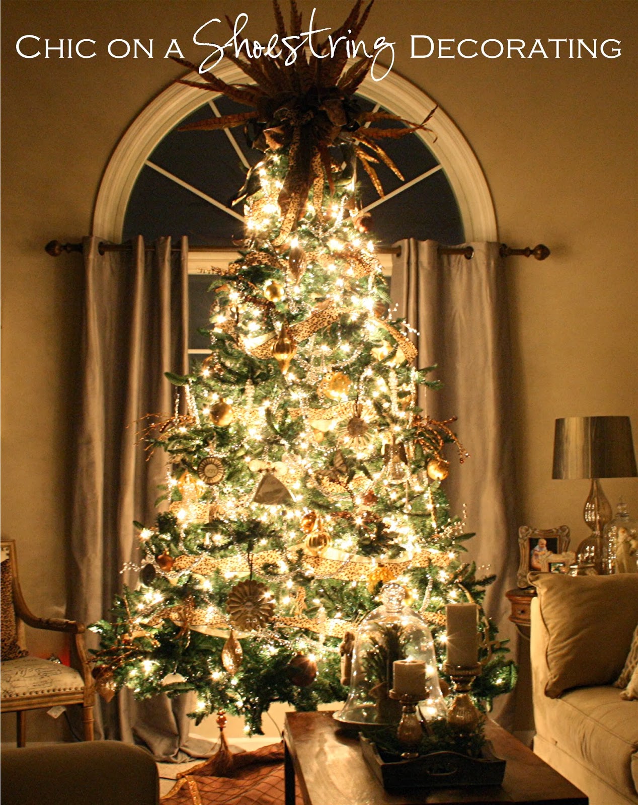 Chic on a Shoestring Decorating Christmas Home Tour Part 1, The Fancy Room