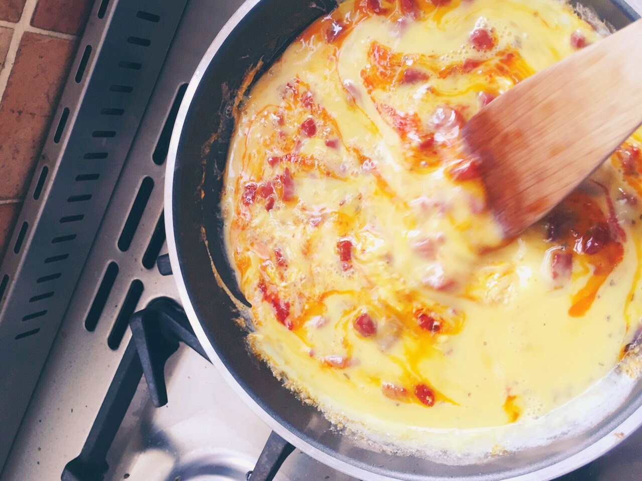 She Wears Burgundy Recipe Spanish scrambled eggs