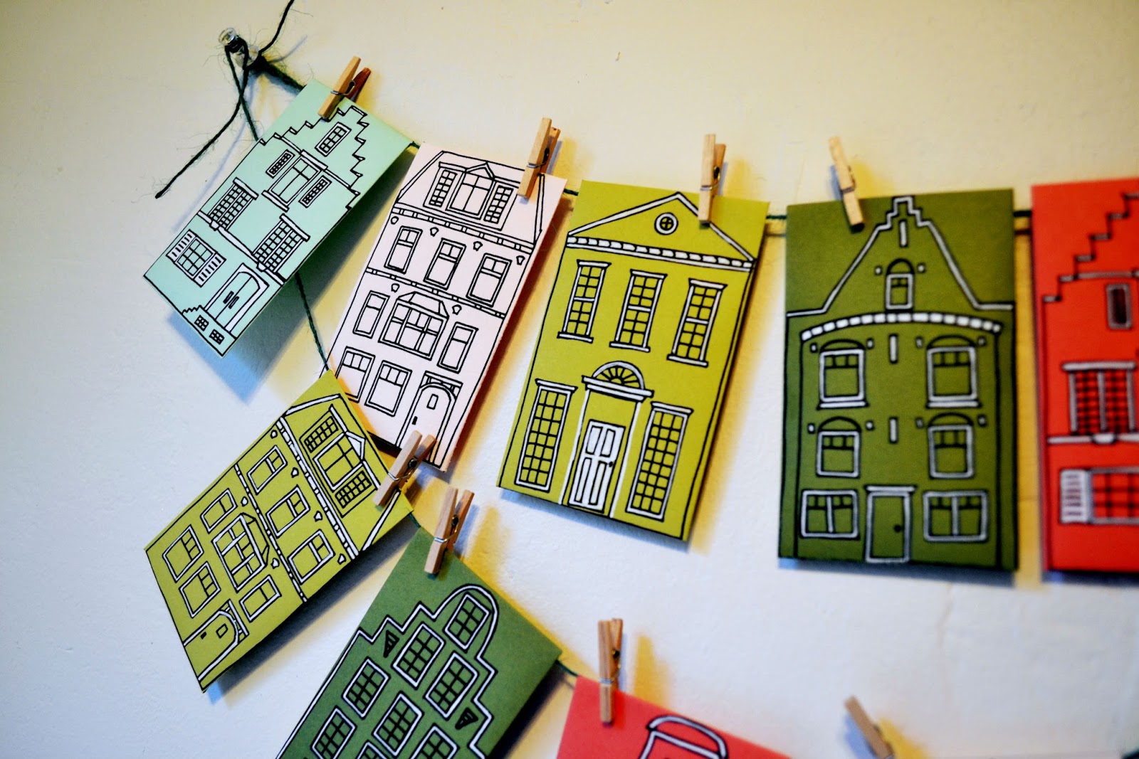 DIY European Village Advent Calendar Fleur d'Elise DIY European